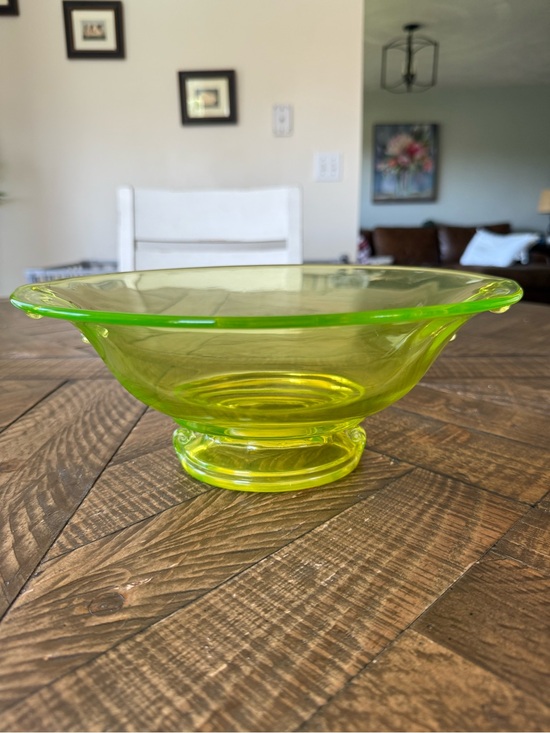 Other - Vintage Imperial Glass
Company vaseline (uranium)
glass bowl